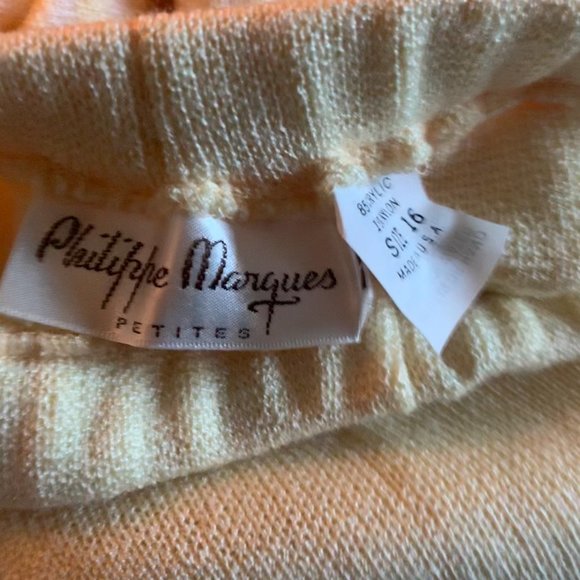 VINTAGE PHILIPPE MARQUES 3-PC Knit Skirt Suit PL - Picture 4 of 10